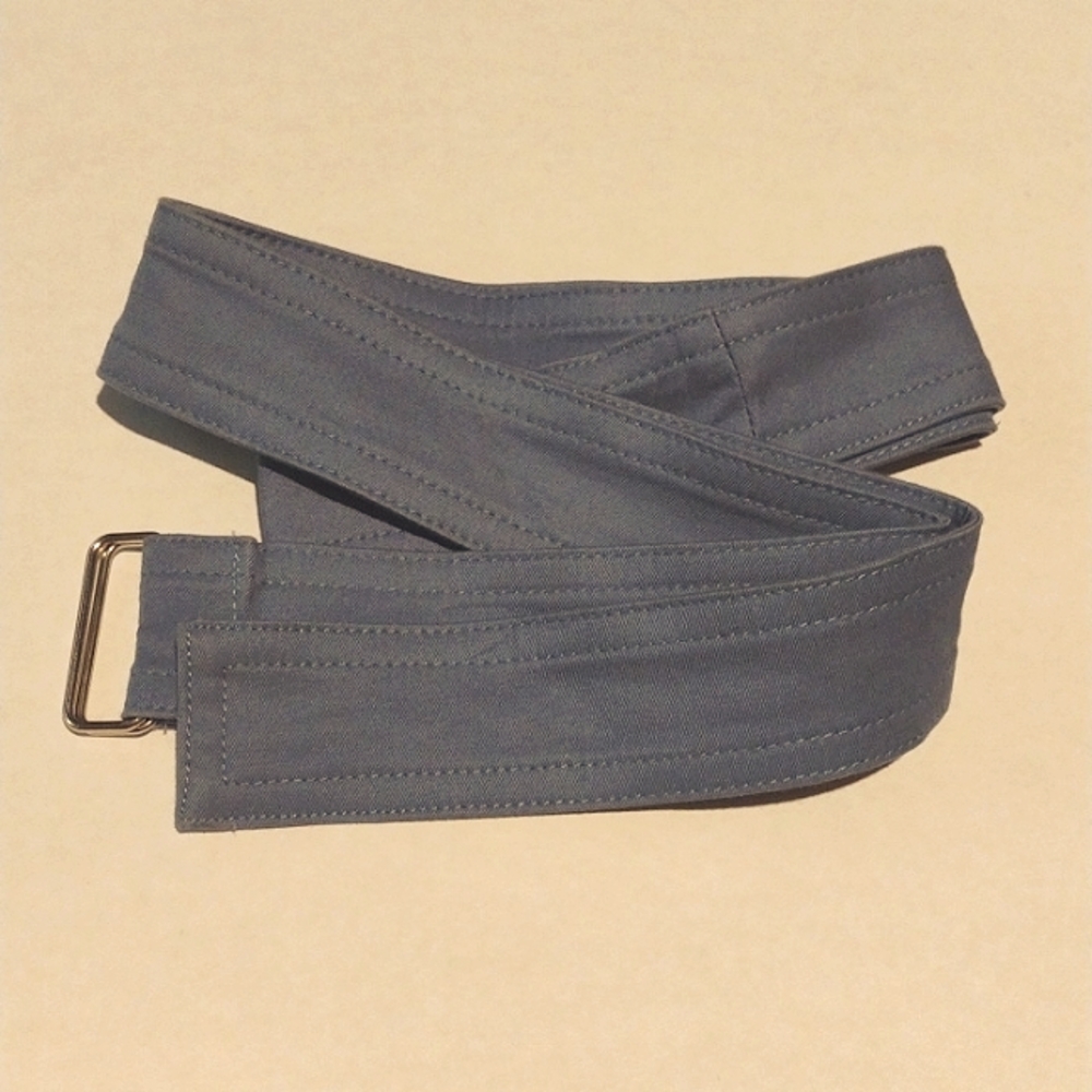 Light blue fabric belt